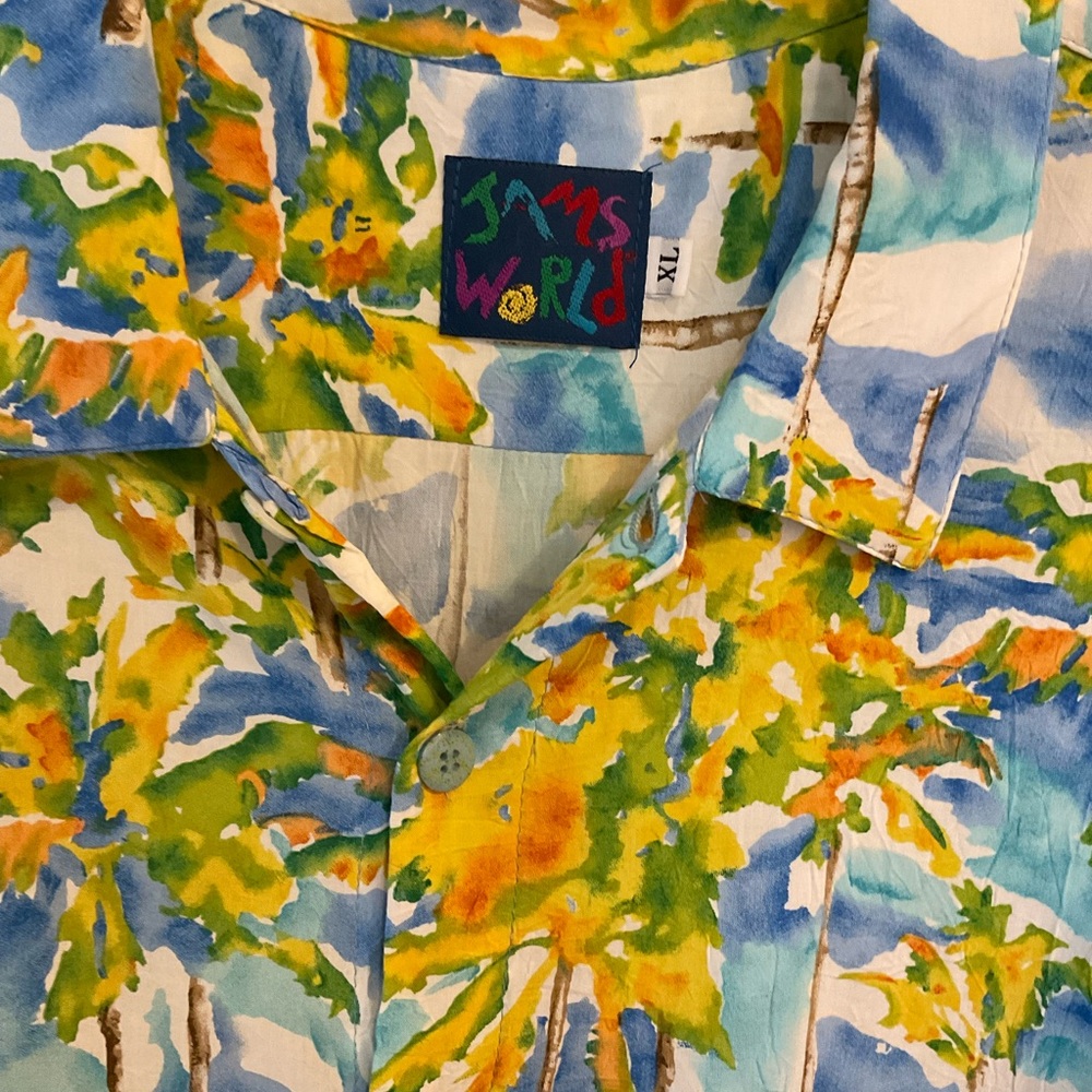 Jams World Coco Palm print shirt XL - Picture 4 of 9